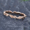 Pattiring Delicate Rose Gold Wedding Band -2