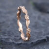Pattiring Delicate Rose Gold Wedding Band -4