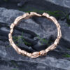 Pattiring Delicate Rose Gold Wedding Band -5