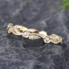 Pattiring Delicate Yellow Gold Wedding Band -2