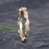 Pattiring Delicate Yellow Gold Wedding Band -4