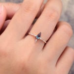 Pattiring Kite Cut Alexandrite Rose Gold Engagement Ring