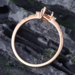 Pattiring Kite Cut Alexandrite Rose Gold Engagement Ring