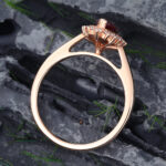 Pattiring Marquise Cut Alexandrite Rose Gold Engagement Ring