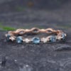 full eternity London blue topaz and diamond wedding band vintage