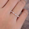 Pattiring Marquise Cut Opal Rose Gold Full Eternity Wedding Band