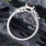 Pattiring Oval Cut Alexandrite White Gold Engagement Ring