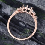 Pattiring Unique London Blue Topaz Rose Gold Engagement Ring