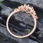 Pattiring Unique Moonstone Rose Gold Engagement Ring