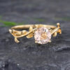 Pattiring Unique Morganite Yellow Gold Engagement Ring -3