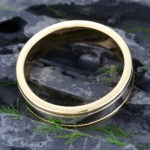 Pattiring 6MM Wide White Gold Two-Tone Ring Wedding Ring 5