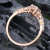 Pattiring Unique 1 Carat Marquise Cut Moissanite Promise Ring Rose Gold 1