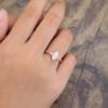 Pattiring Unique 1 Carat Marquise Cut Moissanite Promise Ring Rose Gold 2