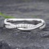 Twist Engagement Rings Simple Elegant Moissanite Wedding Rings