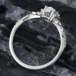 Pear Cut Lab Grown Diamond Infinity Engagement Ring