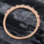 Baguette Cut Amethyst Wedding Band Half Eternity Anniversary Ring