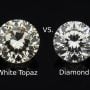 white topaz vs diamond