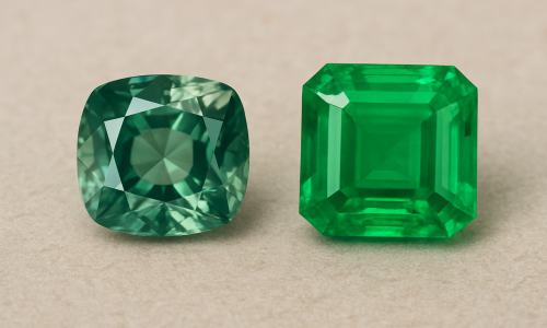 Green Sapphire vs Emerald