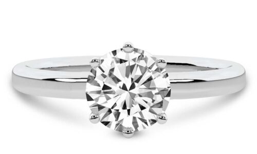 Platinum engagement ring