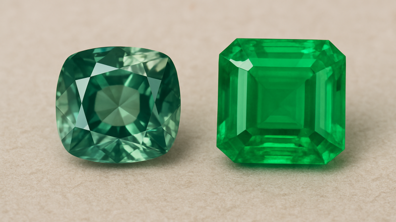 Green Sapphire vs Emerald: A Complete Comparison of Two Green Gemstones