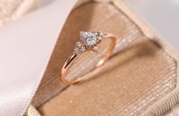 pattiring rose gold engagement ring